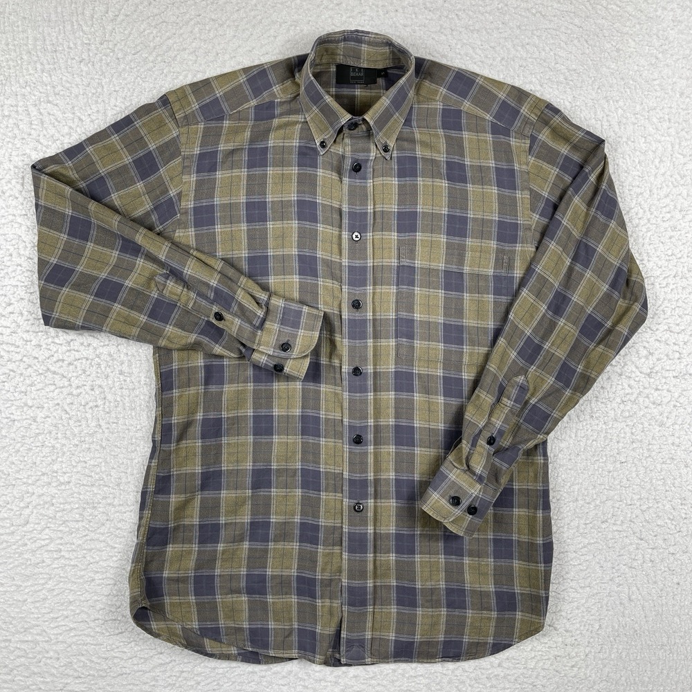 IKE Behar Shirt Mens Small Multicolor Plaid Casual‎ Work Granola Travel Gorpcore